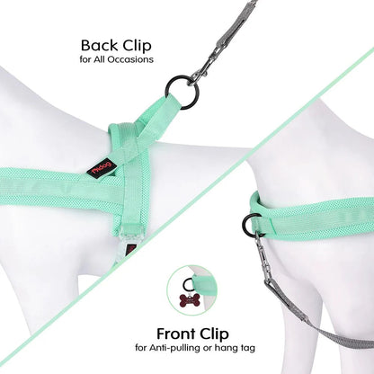 Hondentuig Verstelbaar – Nylon Gewatteerd Comfort - Tuigje voor Wandelen Honden