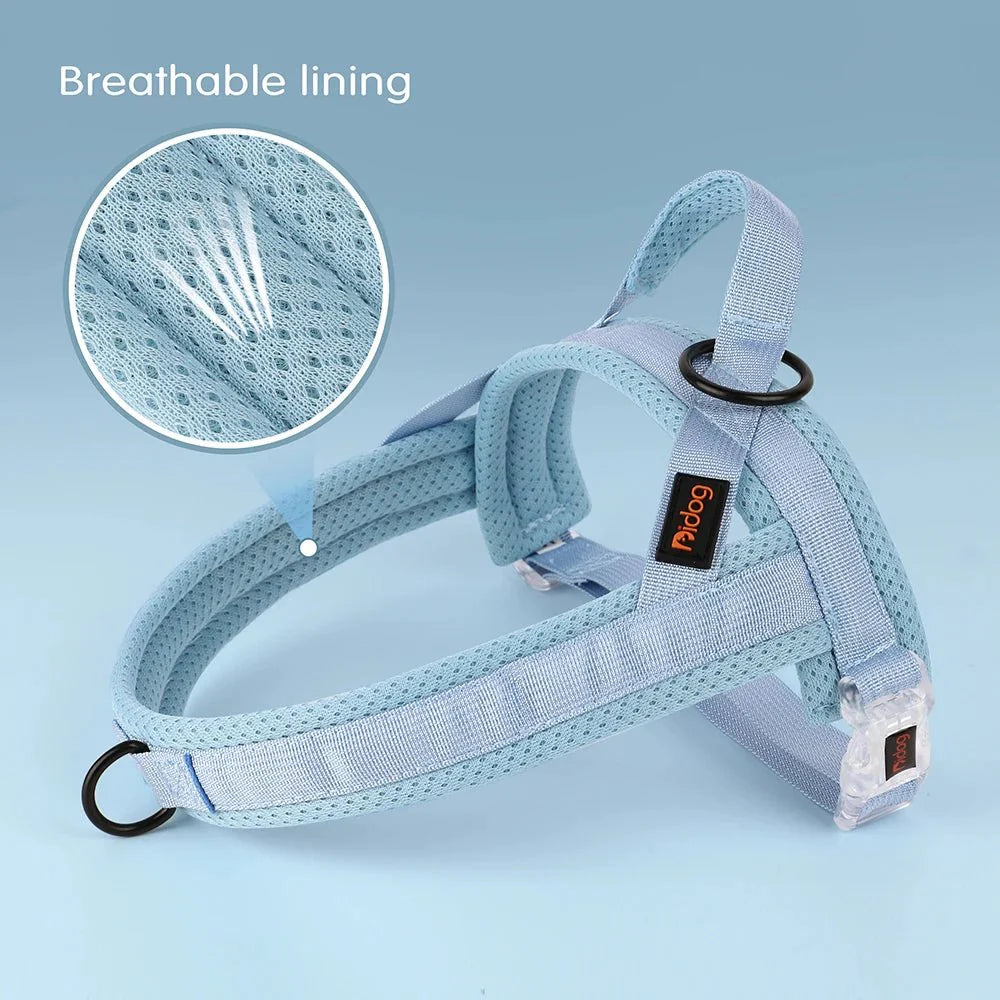 Hondentuig Verstelbaar – Nylon Gewatteerd Comfort - Tuigje voor Wandelen Honden