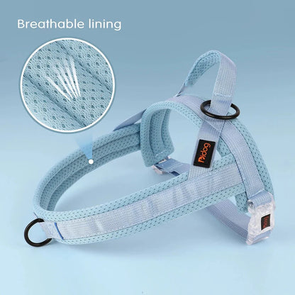 Hondentuig Verstelbaar – Nylon Gewatteerd Comfort - Tuigje voor Wandelen Honden