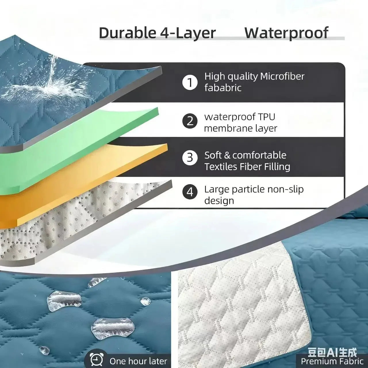 Incontinentie Hondendeken – Waterdicht Plasmat Katoen Voor Bank En Bed