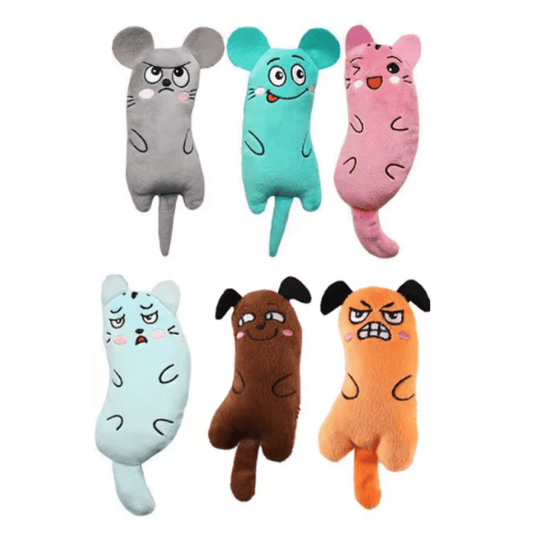 Interactief Kattenkruid Speelgoed Kat – Pluche Kauwspeeltje voor Katten