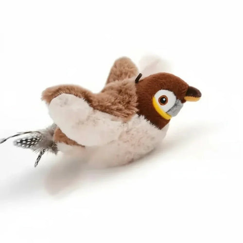 Interactief Speelgoed Kat – Knuffel Kat Simulatie Vogel Speelgoed Met Geluid en Beweging