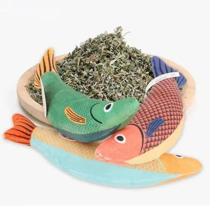 Interactief Vis Speelgoed Kat Met Kattenkruid – Kauwspeeltje Voor Tandenreiniging