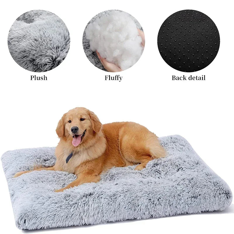 CalmiNest Pluche Huisdierbed – Orthopedische Pluche Mat Voor Kat & Hond