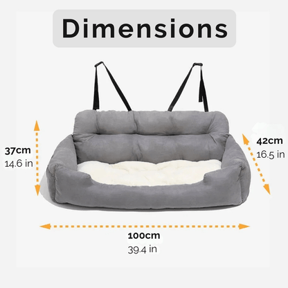 Auto hondenmand - Katoenen Hondenmand voor in Auto - Comfortabel en Zacht