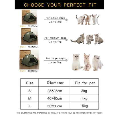 Kattenmand Tentbed Warm Clamshell – Comfortabel Slaapplekje voor Katten