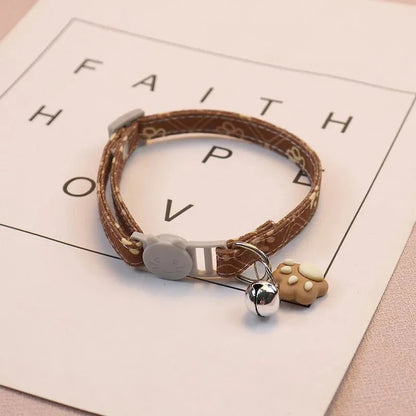 Kattenhalsband met Schattige Pootafdruk