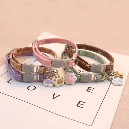 Kattenhalsband met Schattige Pootafdruk