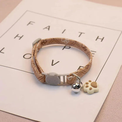 Kattenhalsband met Schattige Pootafdruk