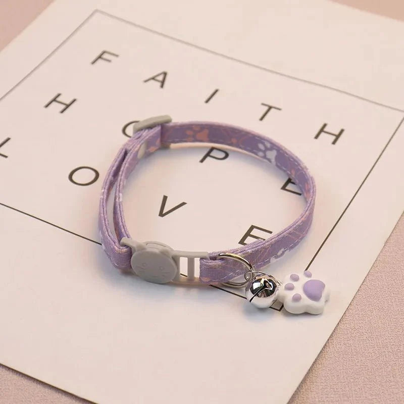 Kattenhalsband met Schattige Pootafdruk