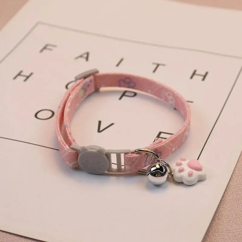 Kattenhalsband met Schattige Pootafdruk