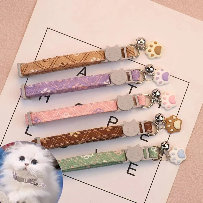 Kattenhalsband met Schattige Pootafdruk