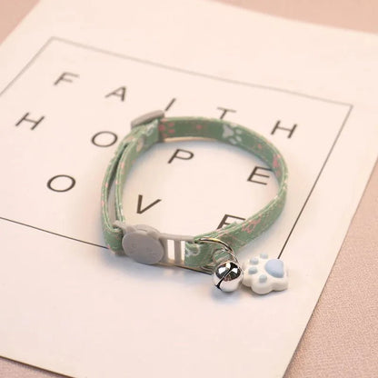 Kattenhalsband met Schattige Pootafdruk