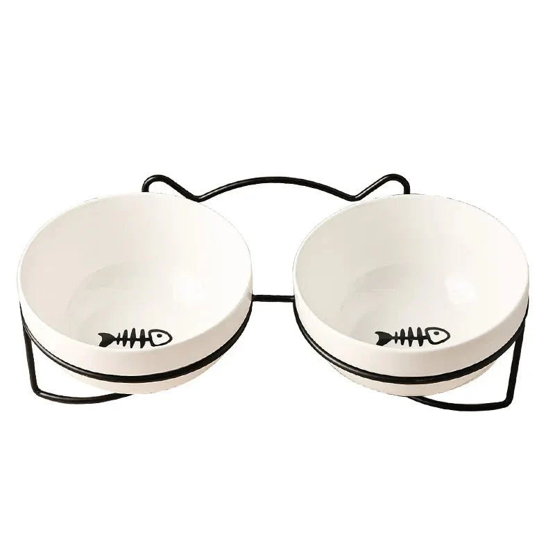 Keramische Drink- en Voerbak met Standaard - 500 ML