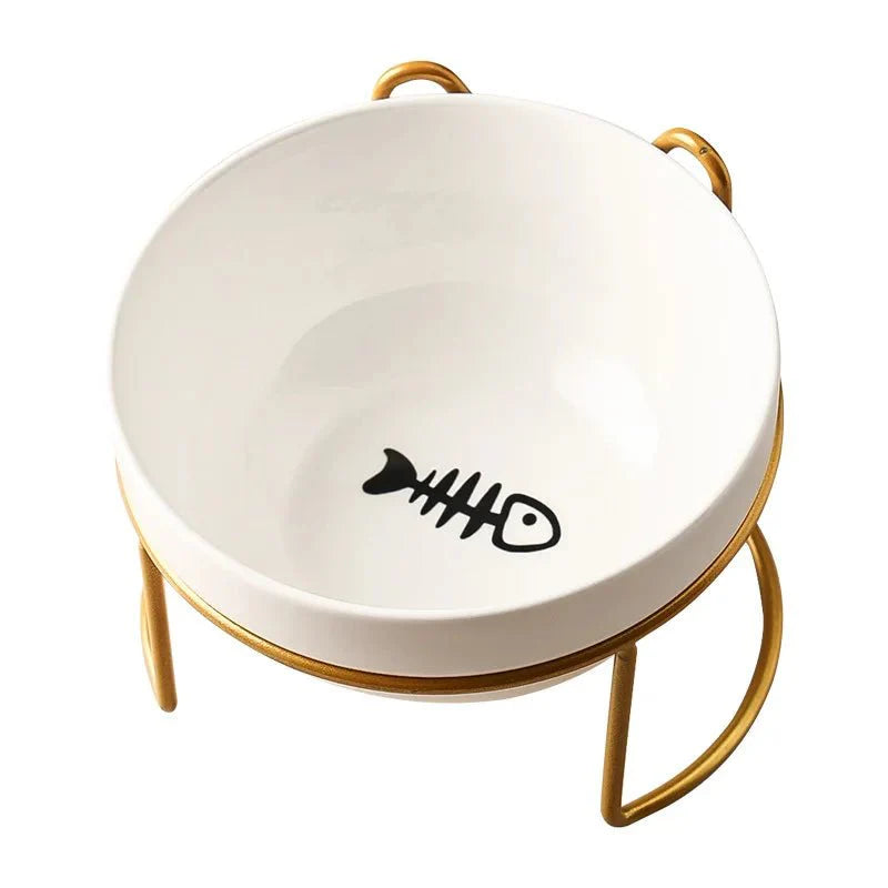 Keramische Drink- en Voerbak met Standaard - 500 ML