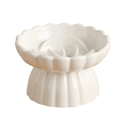 Keramische Slowfeeder Bloemvormige Voerbak