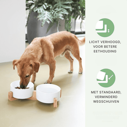 Keramische Voerbak - Set van 2