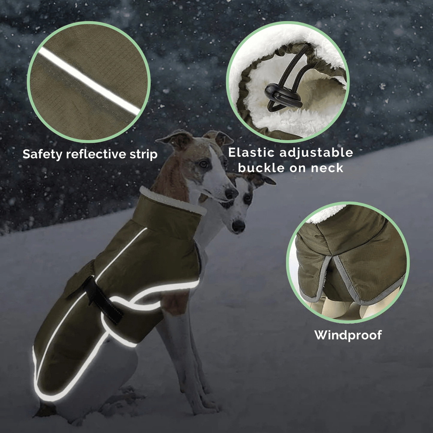 Koudebestendige Winterjas voor Honden