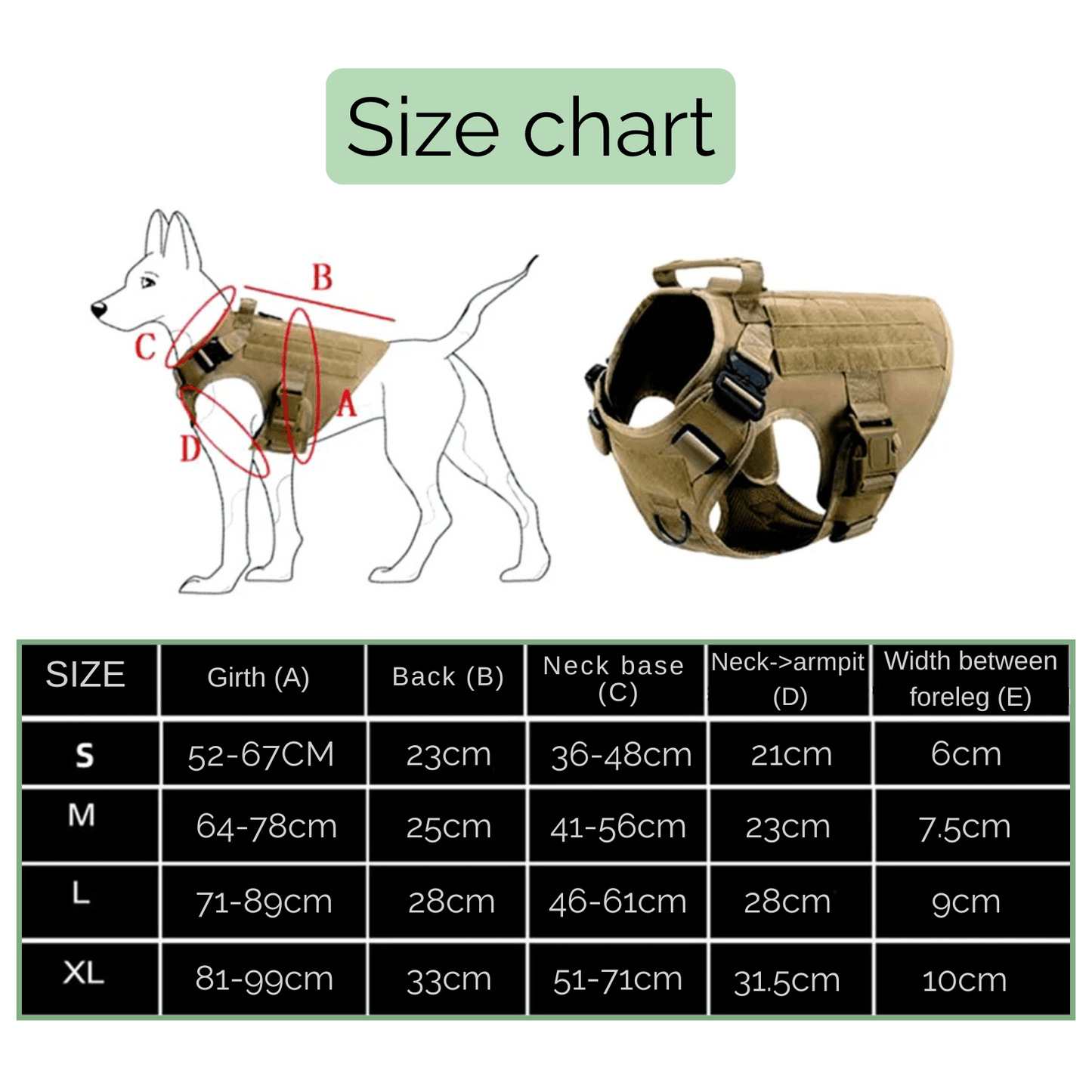Militair Harnas met Handvat