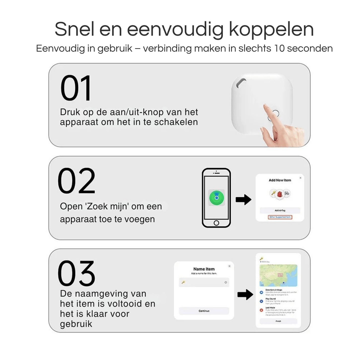 Mini GPS Tracker Apple – Smart Bluetooth Tracker voor Huisdier