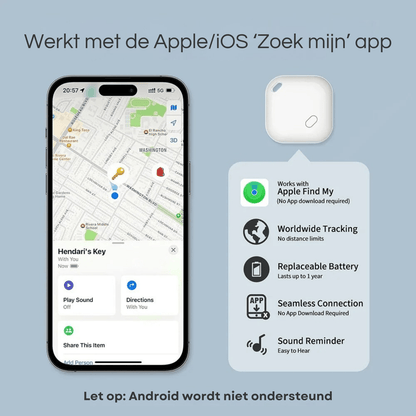 Mini GPS Tracker Apple – Smart Bluetooth Tracker voor Huisdier