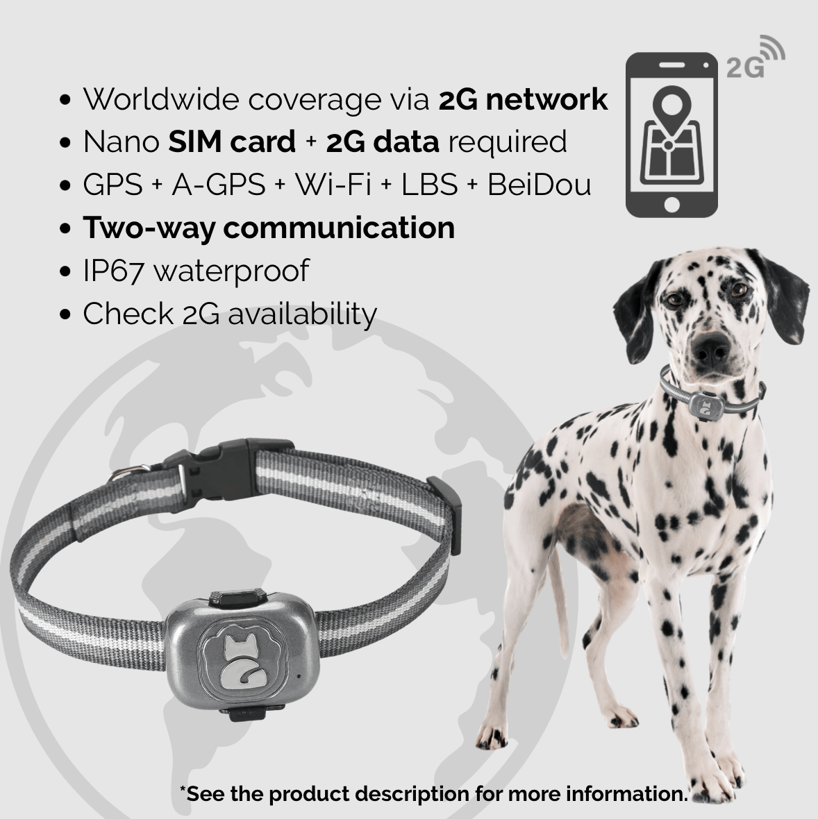 Mini GPS Tracker voor Honden en Katten – Waterdicht