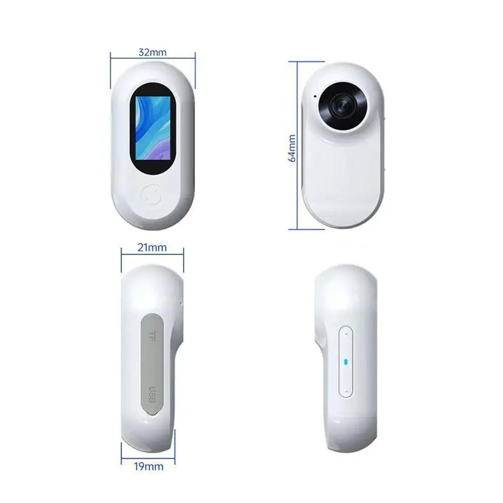 Mini Halsbandcamera met Video & Groothoeklens