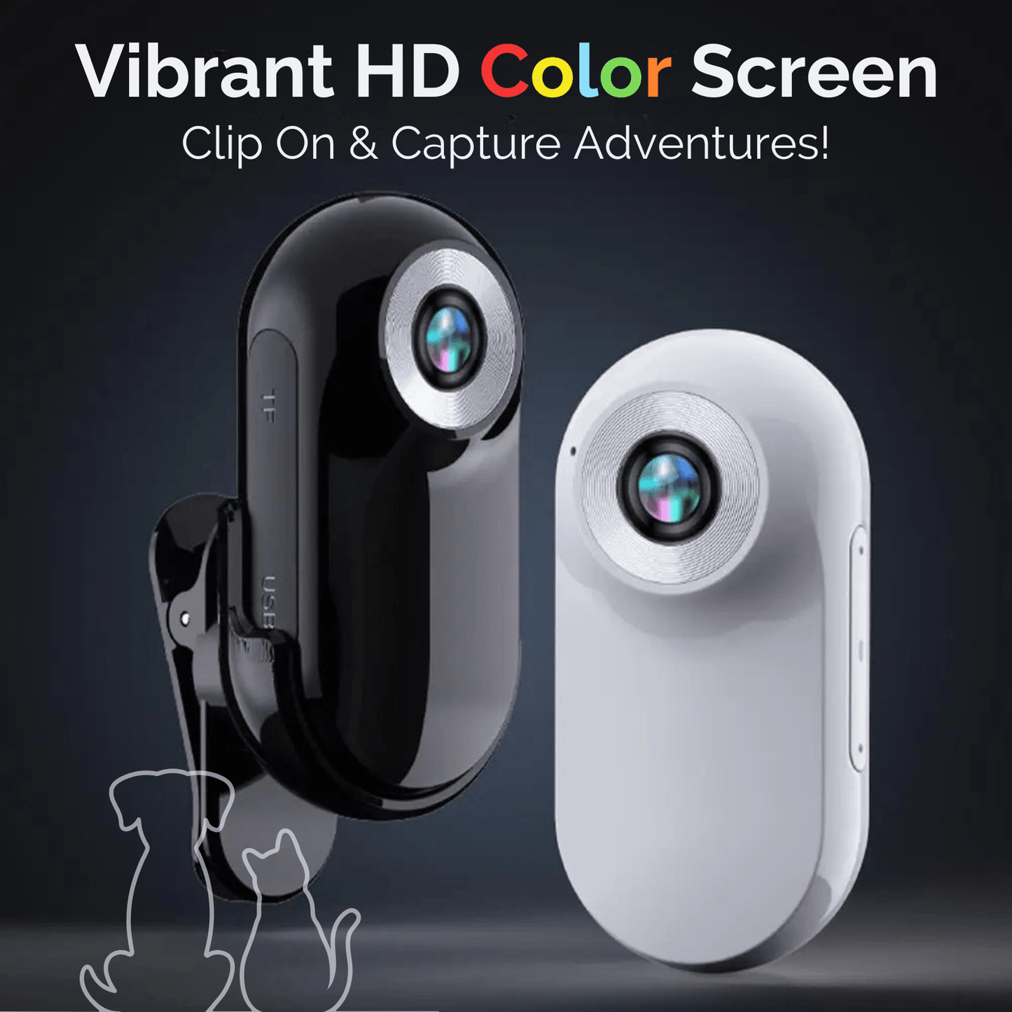 Mini Halsbandcamera met Video & Groothoeklens