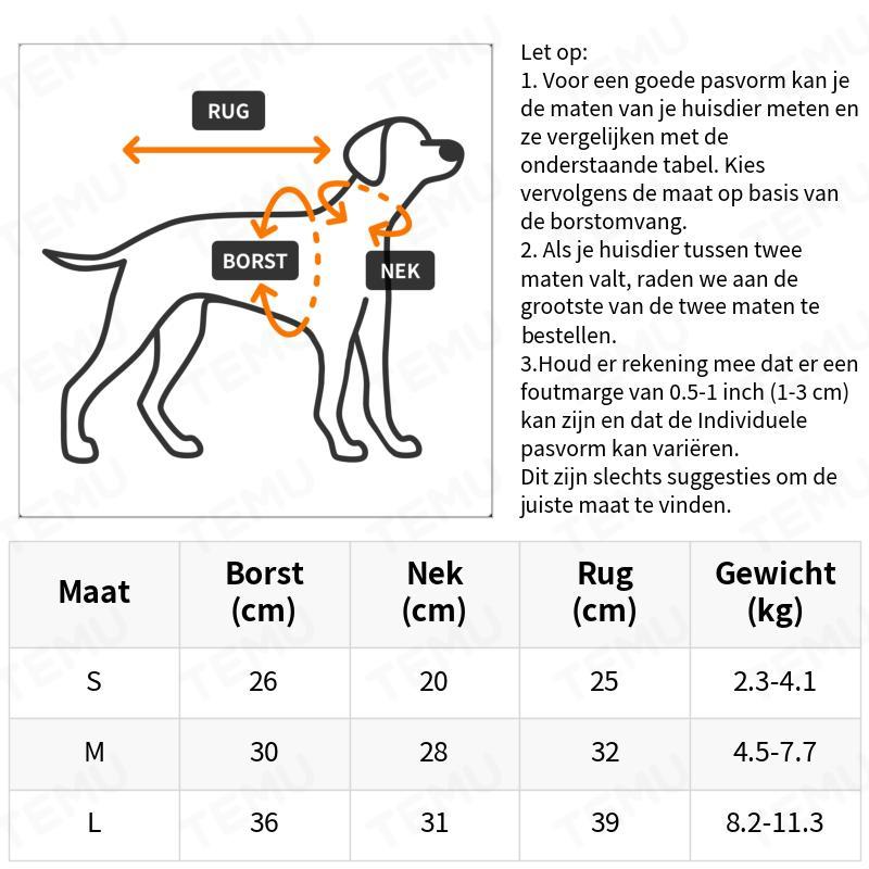AniPets WinterWoef – Kerstjurk voor Kleine Honden