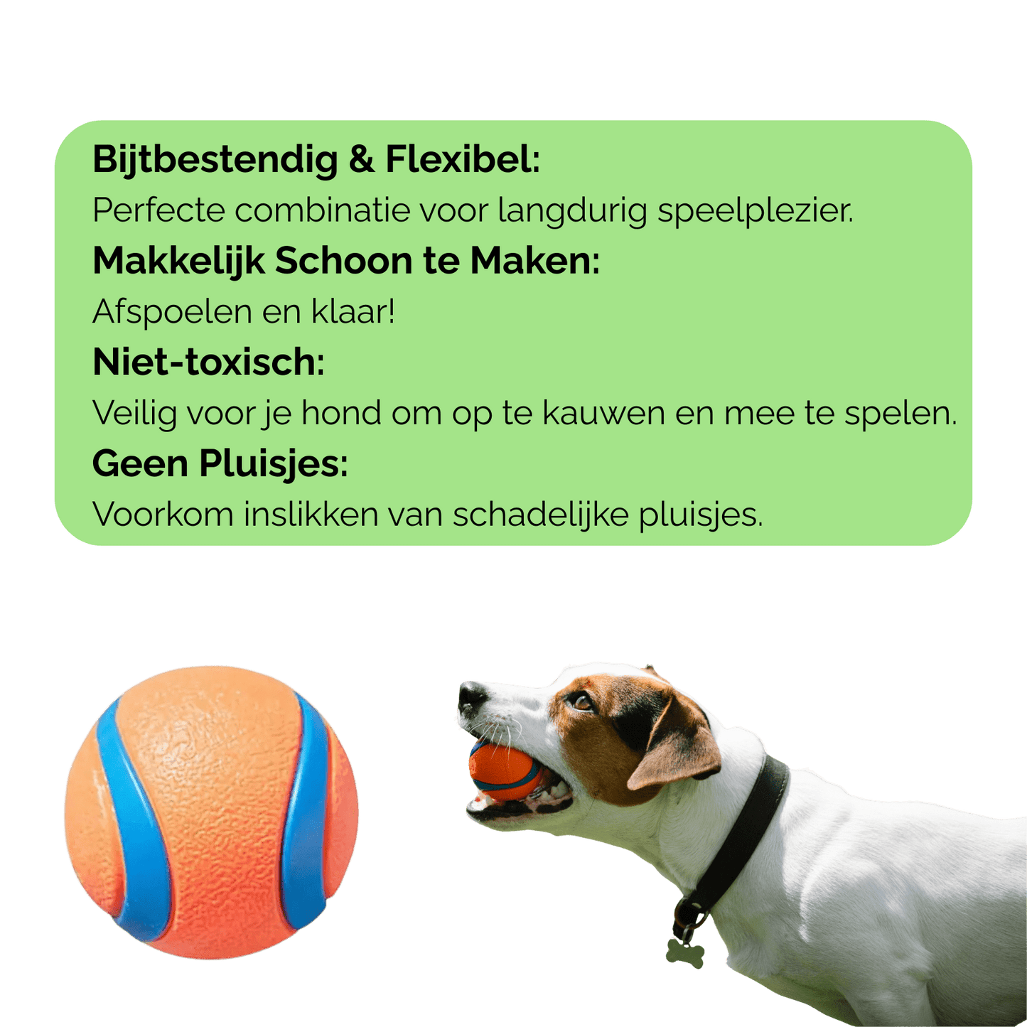 Onverwoestbare Hondenbal Oranje