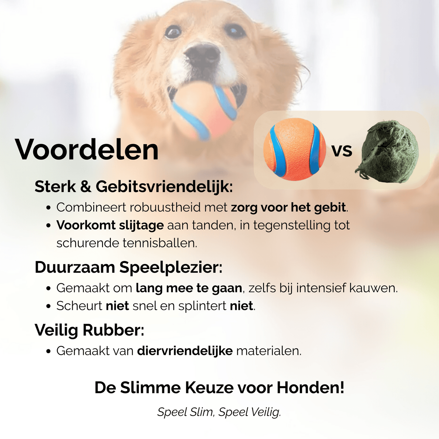 Onverwoestbare Hondenbal Oranje