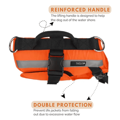 Oranje Zwemvest voor Honden