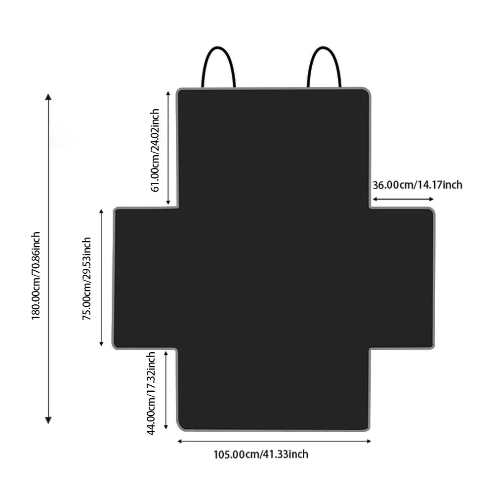 Hondenkussen Auto Waterdicht – 600D Oxford Antislip Achterbankkleed Reizen