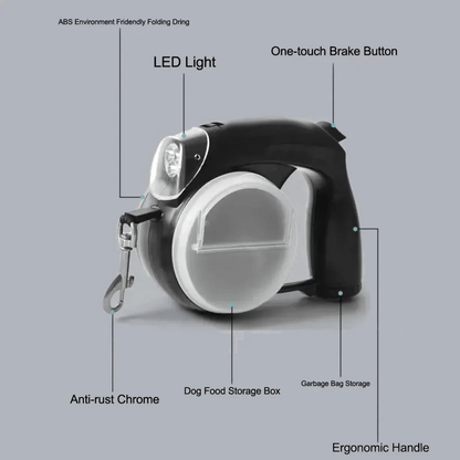 PawGlow 5-in-1 Hondenriem