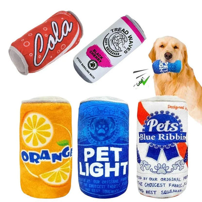 Pluche Hondenblikje Speeltje – Zacht Kauwspeelgoed met Piepgeluid