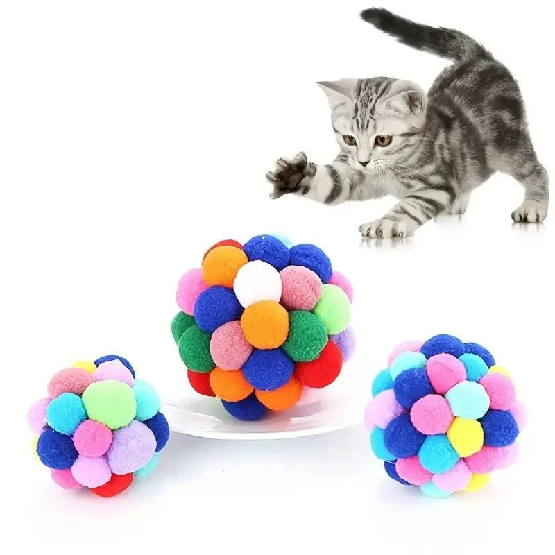 Pluche Kattenballetjes met Bel