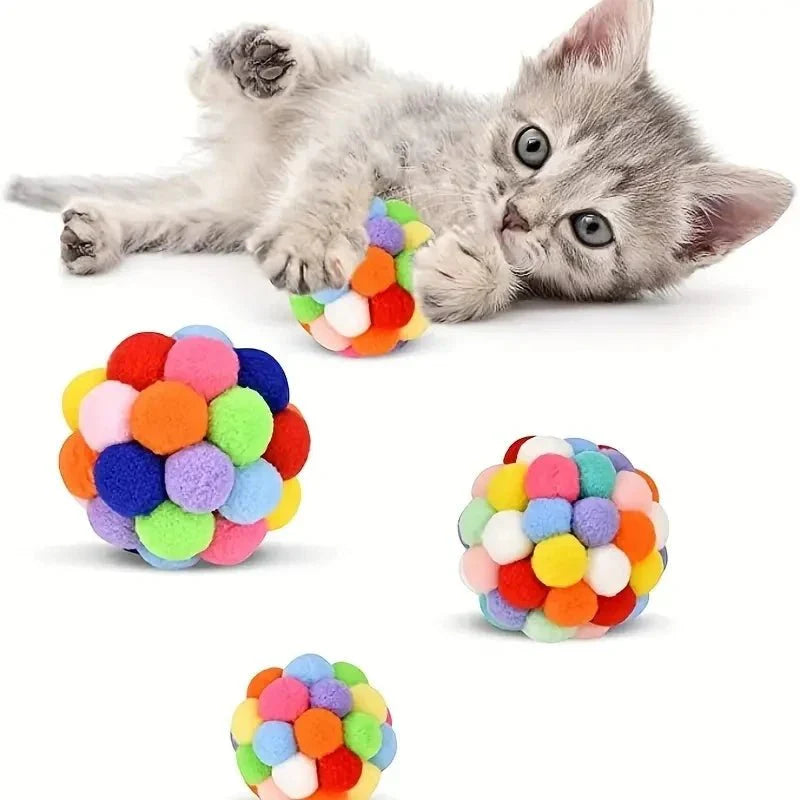 Pluche Kattenballetjes met Bel