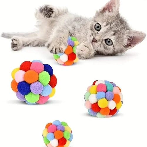 Pluche Kattenballetjes met Bel