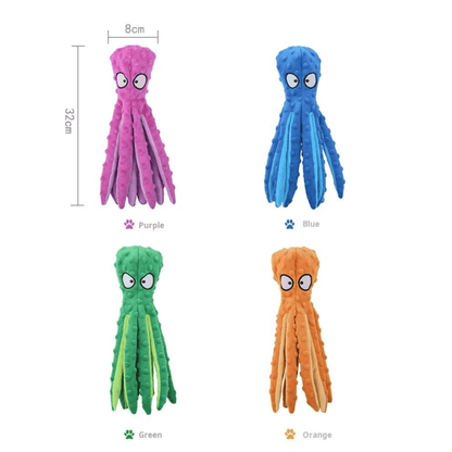 Pluche Octopus Hondenspeelgoed