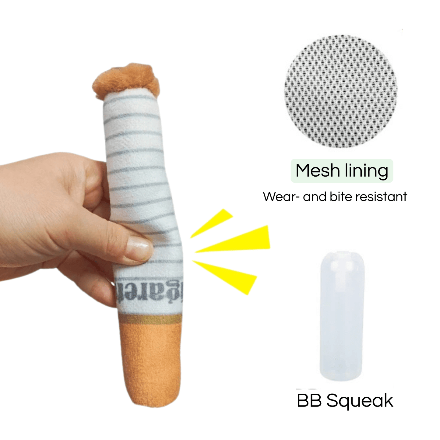 Pluche Sigaar met Pieper