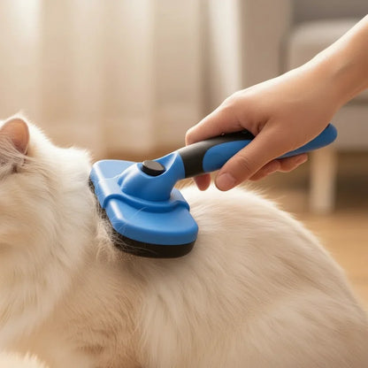 EasyBrush Hondenborstel en Kattenborstel – Zachte RVS Pinnen Ergonomisch