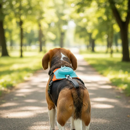 PawGuard Hondenharnas – No-Pull Verstelbaar Tuig Met Automatische Leiband - Hondentuig