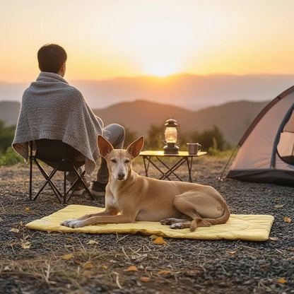 TravelBed Hondenkussen Opvouwbaar Waterdicht – Polyester Mat Voor Onderweg
