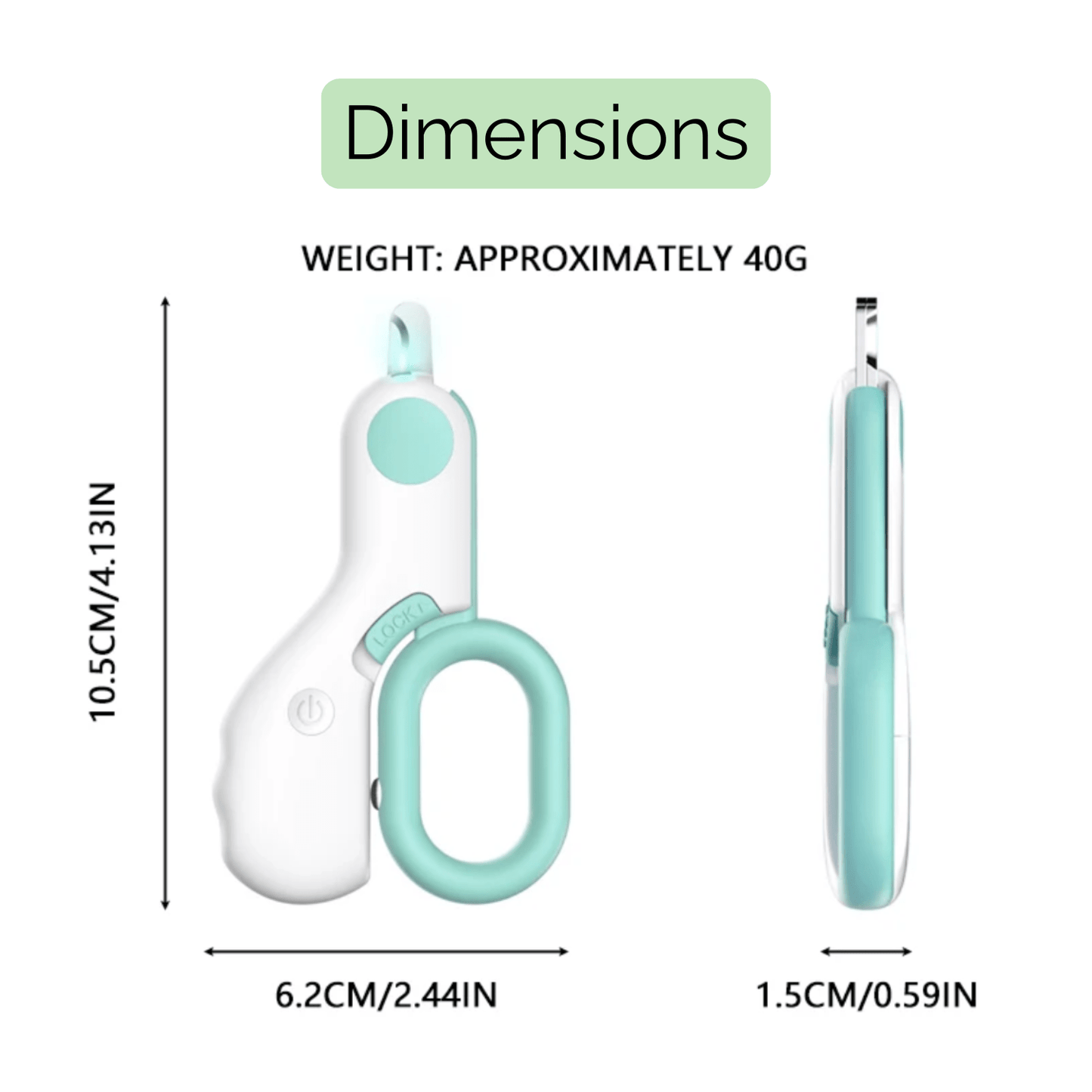 Professionele LED Nageltang voor Katten