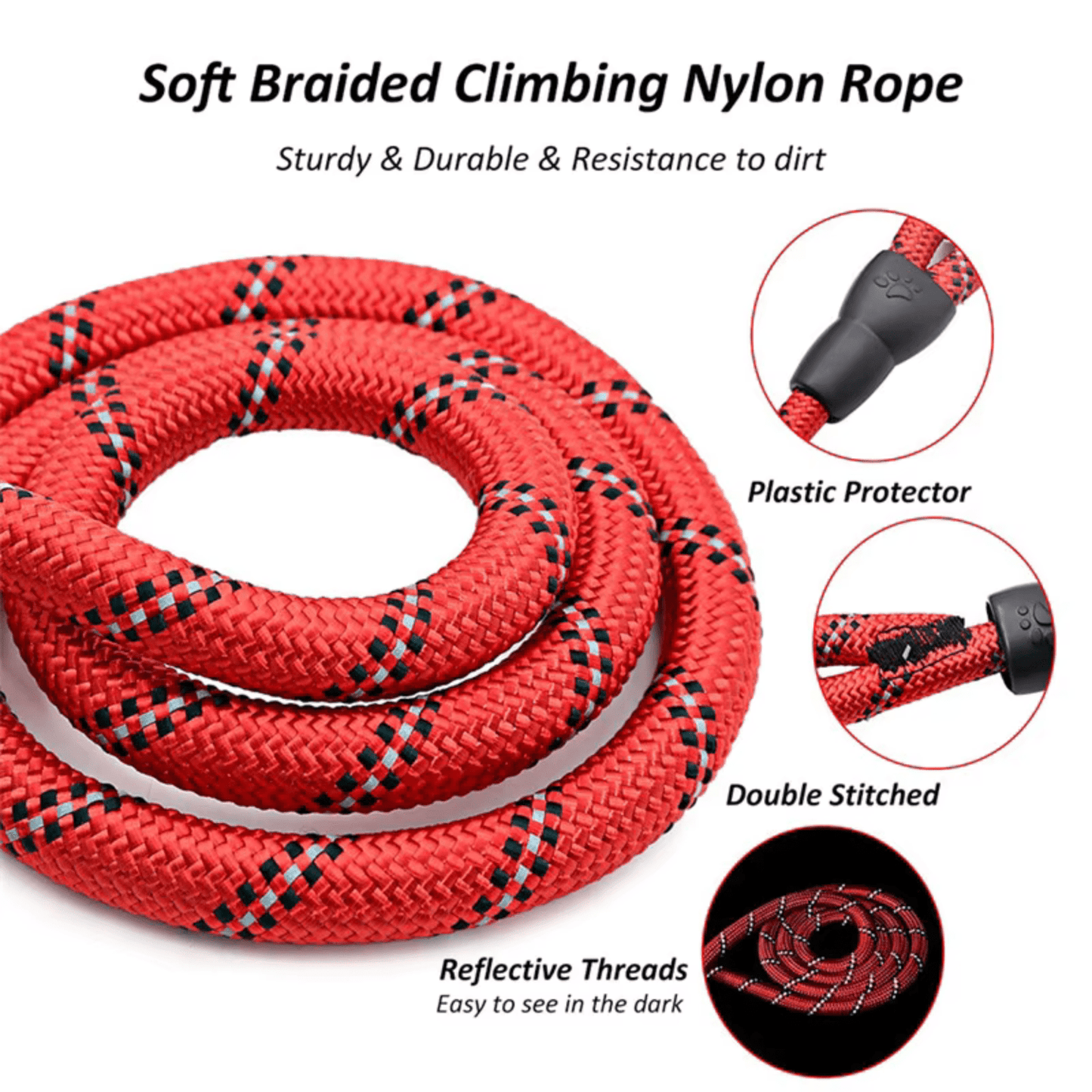 Reflecterende Riem - Sliplijn 180cm