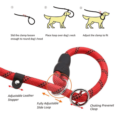 Reflecterende Riem - Sliplijn 180cm