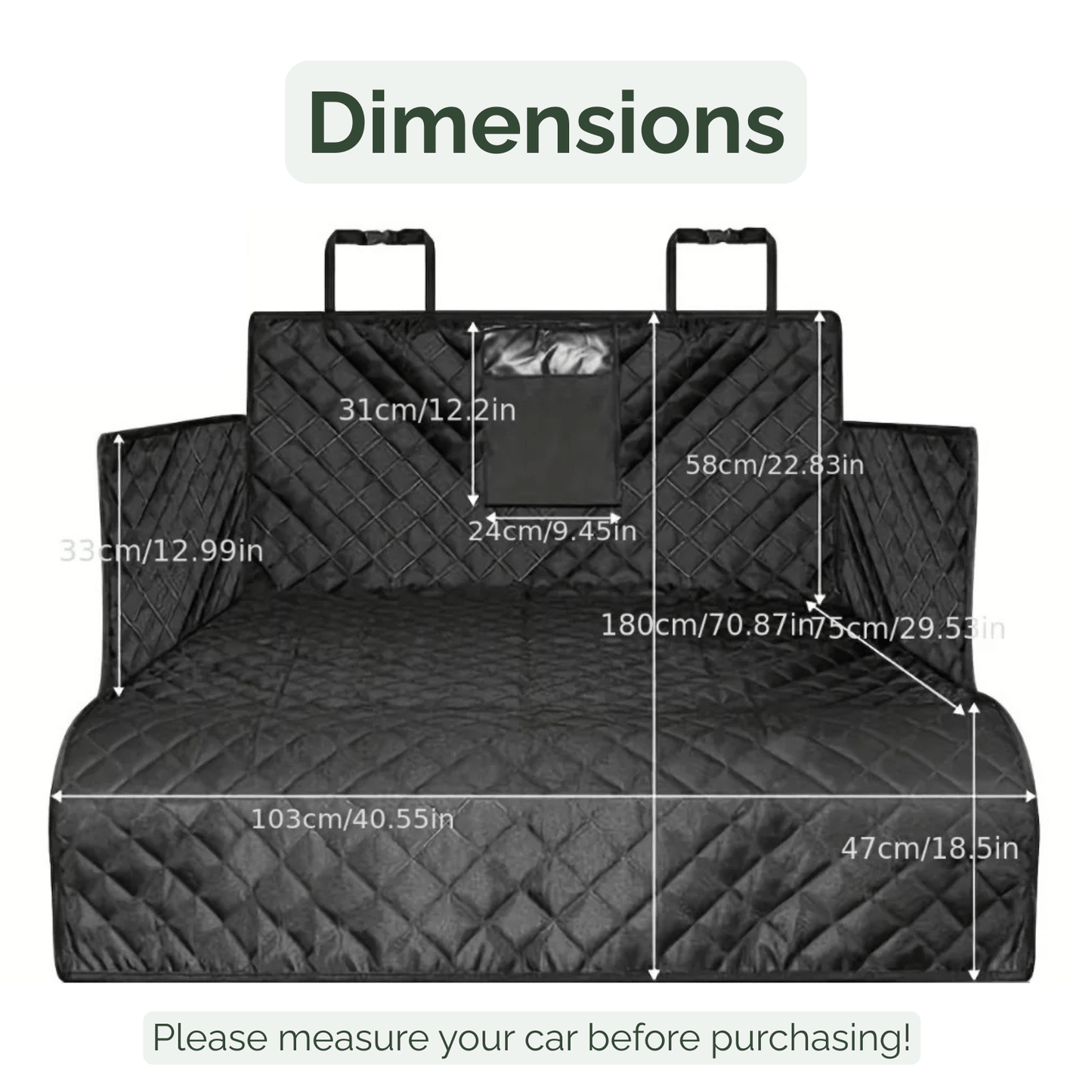 Hondenkussen Kofferbak Waterdicht – Stevige Oxford Bescherming voor Auto