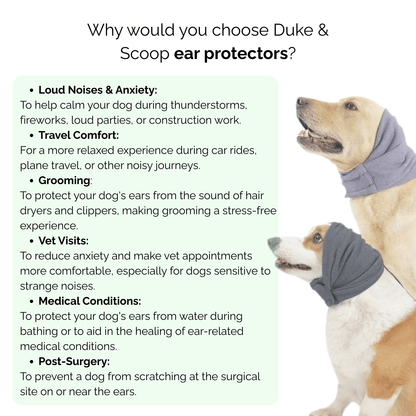 Rustgevende Hond Oorbeschermers – Anti-Stress & Dondercap