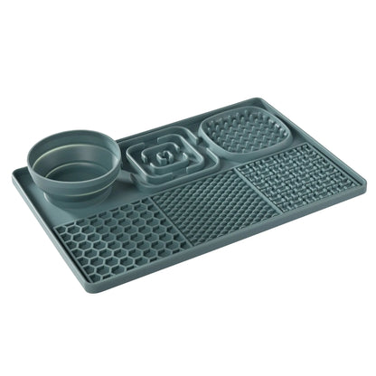 Siliconen Likmat - Slowfeeder voor Natvoer of Snacks