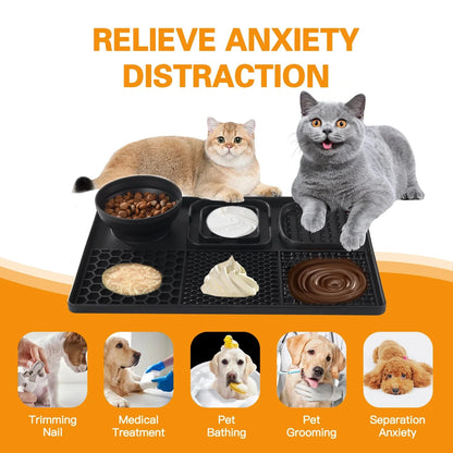 Siliconen Likmat - Slowfeeder voor Natvoer of Snacks